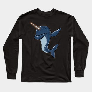 Funny Narwhal Dab Shirt Dabbing Narwhal Long Sleeve T-Shirt